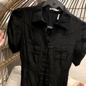 Collared Button Up Black Formal